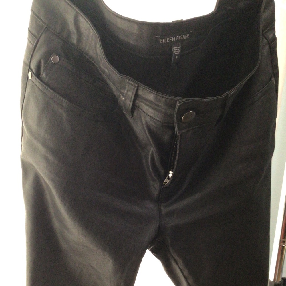 Eileen Fisher faux leather pants
